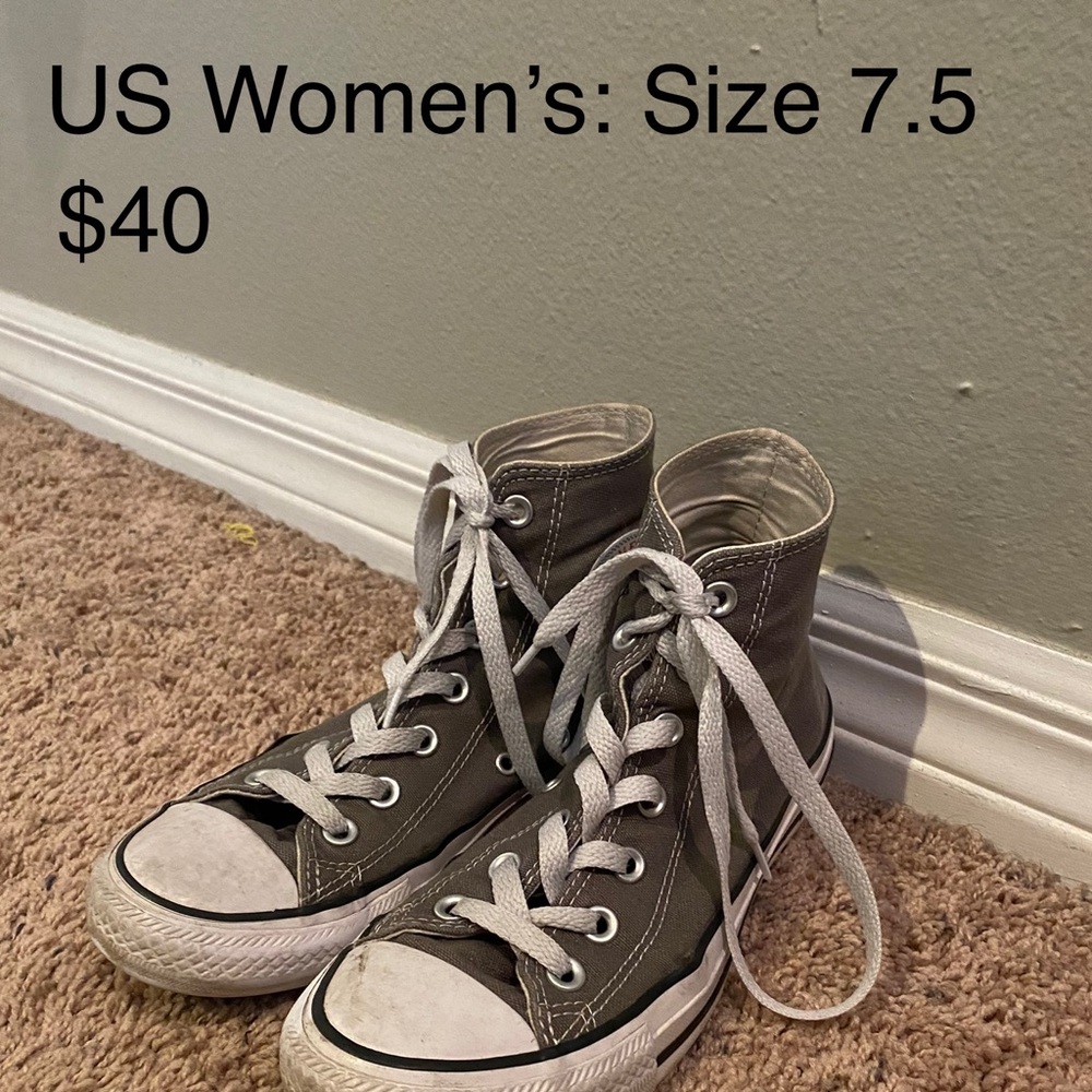 Grey Hightop Converse